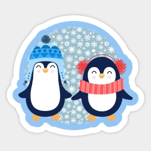 walkin in a winter wonderland Sticker